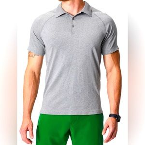 NWT Fabletics Grey The Training Day Polo XL